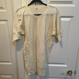 Wolsey Faded Yellow All Wool VINTAGE Undershirt